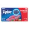 Ziploc Double Zipper Storage Bags, 1 qt, 1.75 mil, 9.63" x 8.5", Clear, PK432 PK 314469 - alternate 1